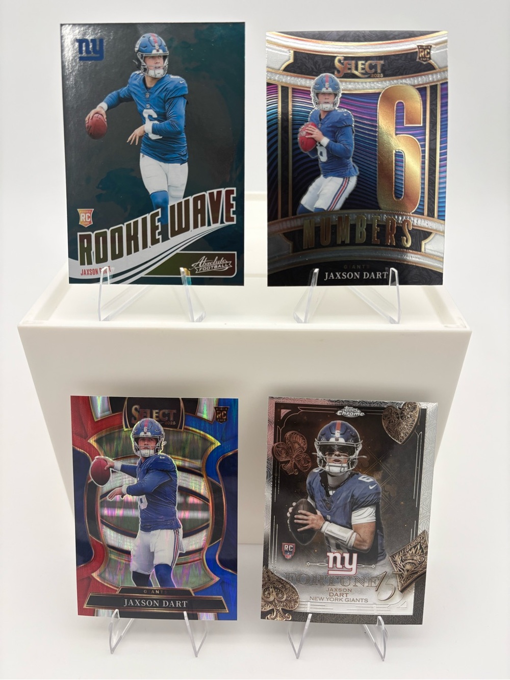 Jaxson Dart Giants 4-Card Rookie Lot 🔥Inserts 🔥 Panini / Topps